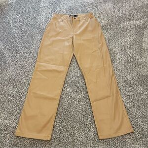 NWOT HOLLISTER HIGH RISE WIDE LEG PLEATHER CREAM PANT